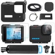 Kit Accessori Maniglia Galleggiante Manopola per Go Pro/Gopro Hero 4K Nero Mini
