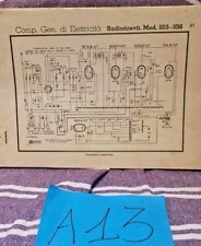 SCHEMA elettrico vedi descrizione radio a valvole  CGE