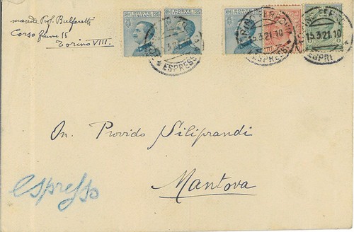 Lettera espresso cent 5 - cent., 10+5