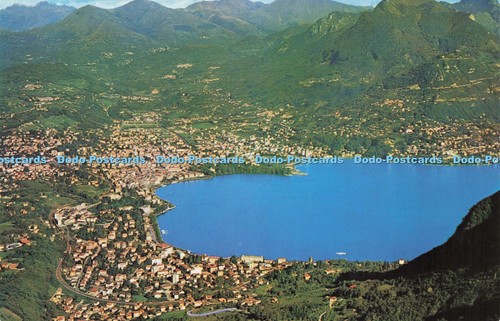 D222803 lugano panorama aereo - lugano,