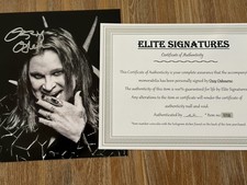 OZZY OSBOURNE foto autografata