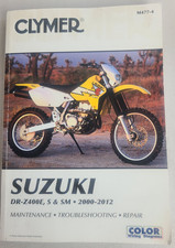 Suzuki DR-Z400E, S & SM Manual