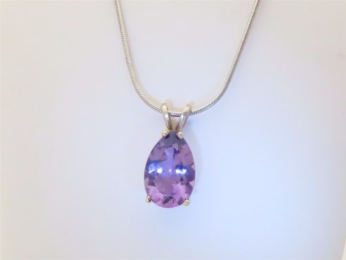 Collana ametista oro bianco - , 14