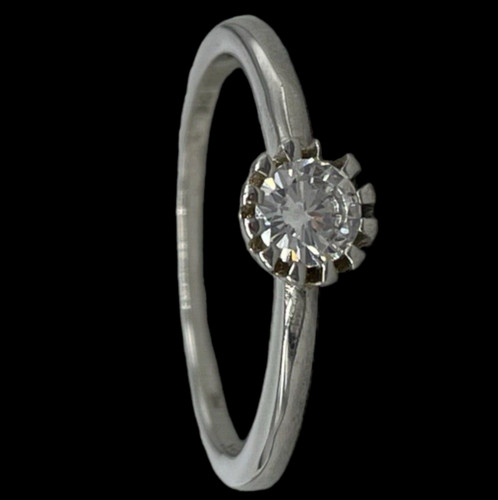 Solitario anello femminile - , in