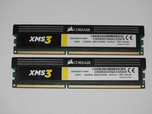 Corsair xms3 - gb, (2x4
