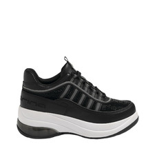 Sneaker da donna Fornarina, glitter nero, numero 39, nuovo con scatola