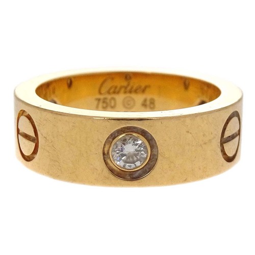 Anello cartier love 750 mezzo - love,