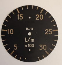 AIRCRAFT QUADRANTE CONTAGIRI 3.000 JAEGER 1958 R=1/2  DIAL REVCOUNTER