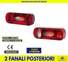 Fanali posteriori rimorchio 12V carrello camper roulotte autocarro universali da