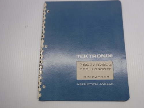 Tektronix 7603 r7603 - tektronix, 7603/r7603