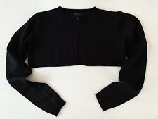 Bolero coprispalle scaldacuore cardigan nero viscosa bimba ragazza 12/14 anni