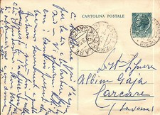 INTERO POSTALE LIRE 20 1954