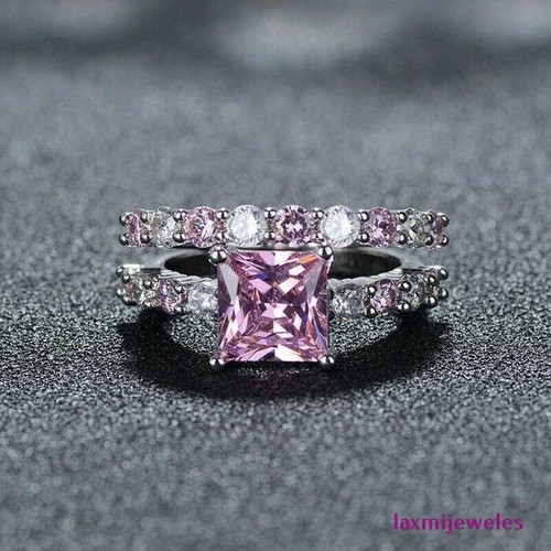 Anello vero zaffiro rosa 5 - anello,