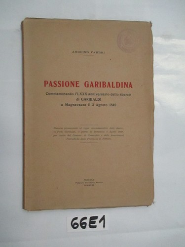 Fabbri passione garibaldina - fabbri,