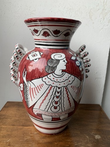 Vaso deruta dipinto mano - dipinto, a