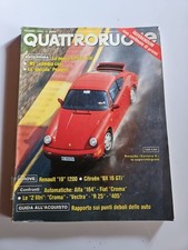 Porsche Carrera 4, Prova Renault 19, Confronto 164, Croma, Vectra ^ QR 06/1989