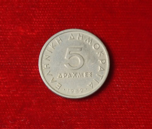 Moneta coin grecia dracme - moneta,