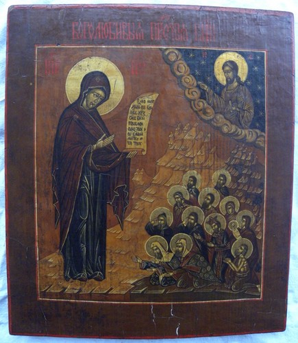 Antica icona russa - antica, ortodossa