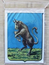 Stendardo - Pennant TORINO - in carta con lacci, s.d. anni '60/70 - Perfetto!!*