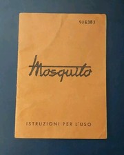 Mosquito Garelli motore 38 cc manuale istruzioni per l'uso 1950 XV Edizione 