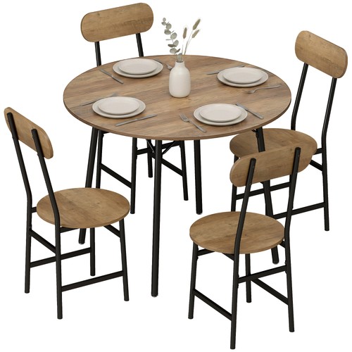 Homcom set tavolo pranzo - tavolo, da