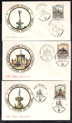 Fdc roma luxor 1978 fontane - fdc,