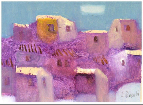 Paesaggio con case borgo - con,