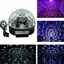 LUCE LED RGB DJ MOONFLOWER STROBO SFERA 82 RAGGI DISCOTECA FESTE DMX DISCO PUB  