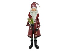 Statua babbo natale metallica - babbo,
