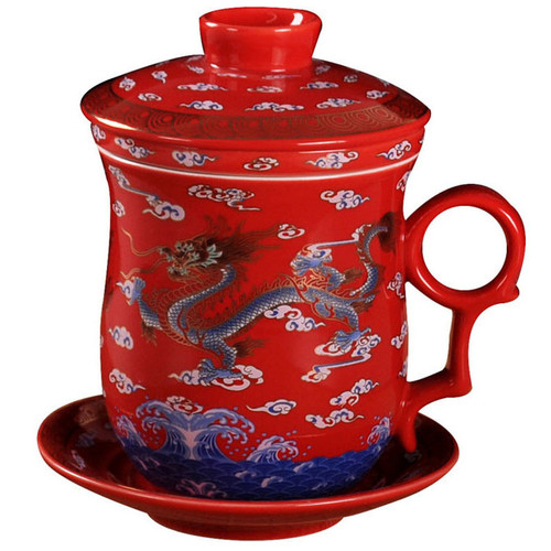 Tazze tè drago - da, ceramica