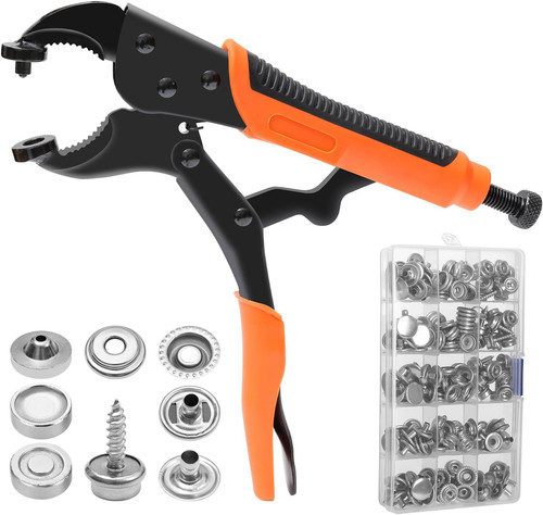 Pinza per bottoni automatici - bottoni, a