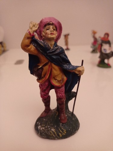 Pastore vecchia statuina - -,