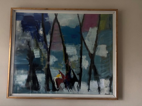 Dipinto olio tela autore - olio,