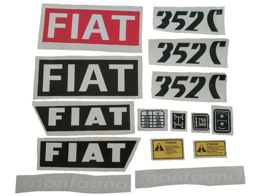 Adesivi decalcomanie fiat - fiat, 352