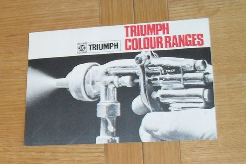 Guida colori triumph 1968 - guida, 1968-1969