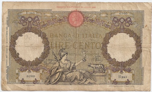 Italia 100 lire 1937 - 100,