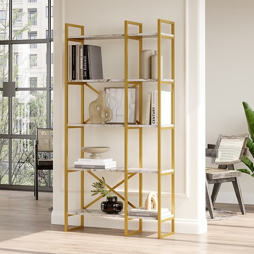 Libreria oro 88x30x175 5 - libreria,