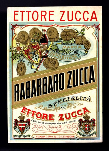 Etichetta originale rabarbaro - etichetta,