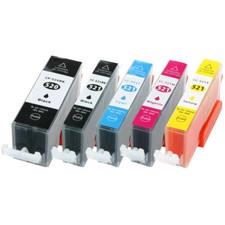 5 cartucce stampante XL con chip per Canon MX860 MX870 iP3600 iP4600 con video