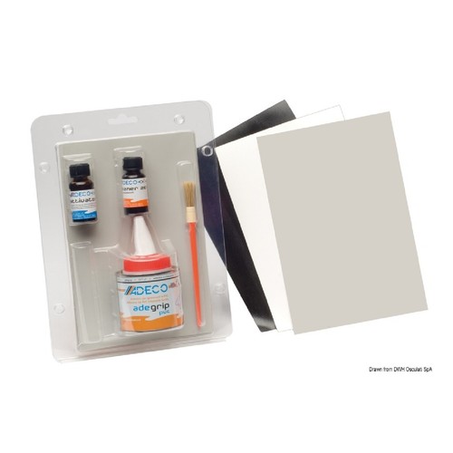Adeco kit gommoni - pvc, nero