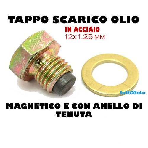 Tappo scarico olio magnetico - tappo,