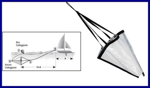 Ancora galleggiante 60cm - ancora,