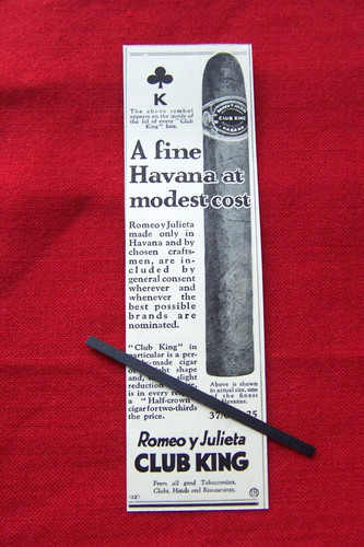 Cigar club king romeo y - -,