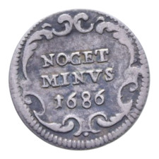 MEZZO GROSSO 1686 INNOCENZO XI STATO PONTIFICIO