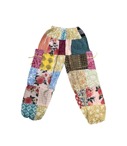 Pantaloni patchwork fatti - , a