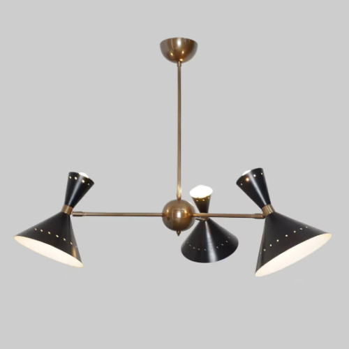 Lampadario ottone del mid - lampadario, in