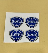Kit di 4 Adesivi Lancia per Coprimozzi, resinati, Effetto 3D, 4.5 cm
