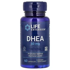 LIFE EXTENSION DHE-A 50 mg 60 capsulas, un laboratorio muy confiable