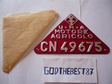 Mini targa motori - targa, agricoli