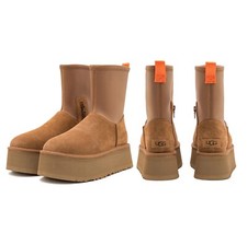 Stivali donna moda castagno